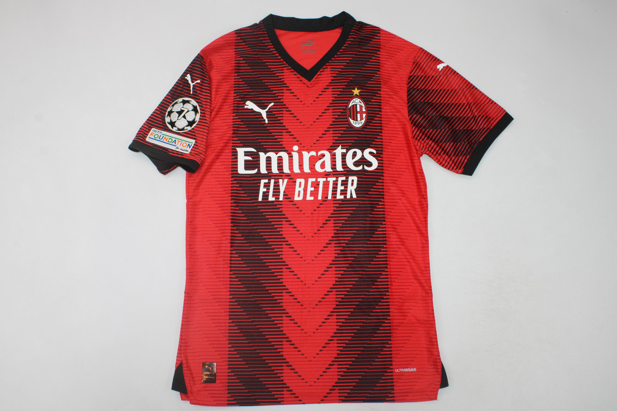 AAA Quality AC Milan 23/24 Home Soccer Jersey